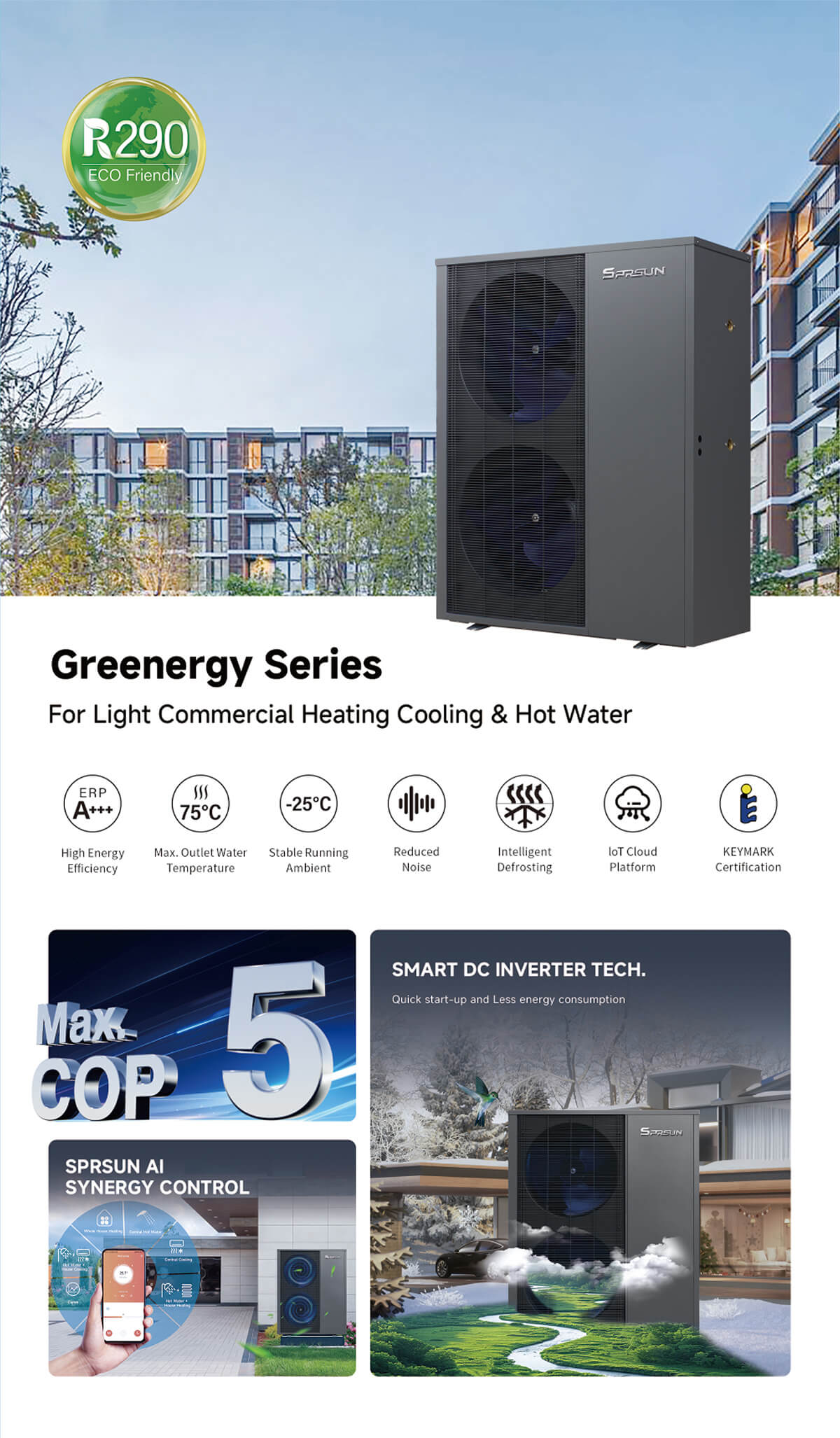 Commercial Air Source Heat Pump_Brochure-6 Bomba de calor con fuente de aire comercial_Folleto-6
