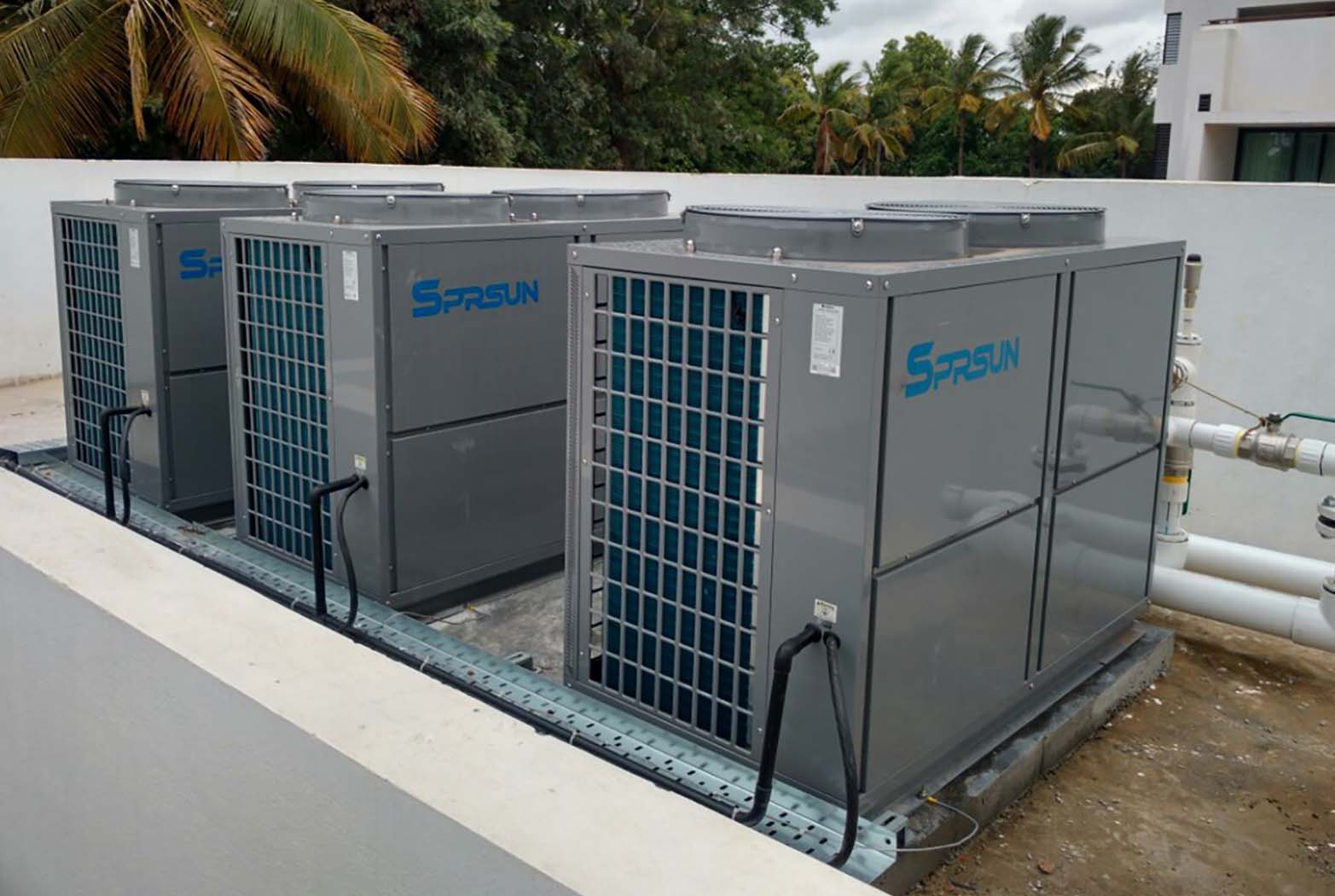 SPRSUN commercial heat pump in India