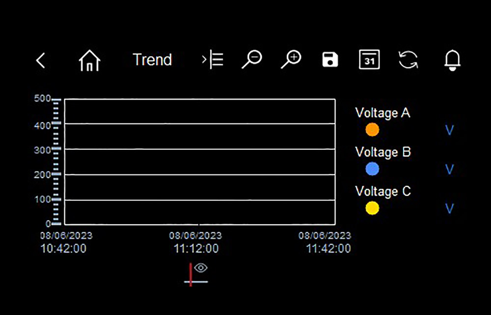 Display of SPRSUN R290 heat pump controller