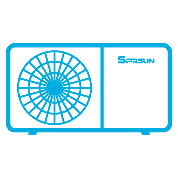 Logotipo de la bomba de calor residencial Sprsun