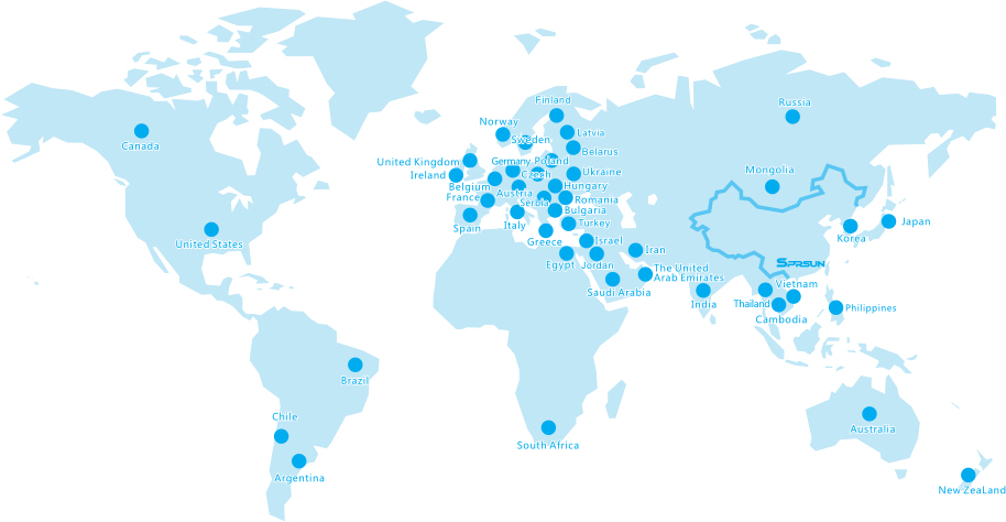 Red global de ventas y marketing de SPRSUN
