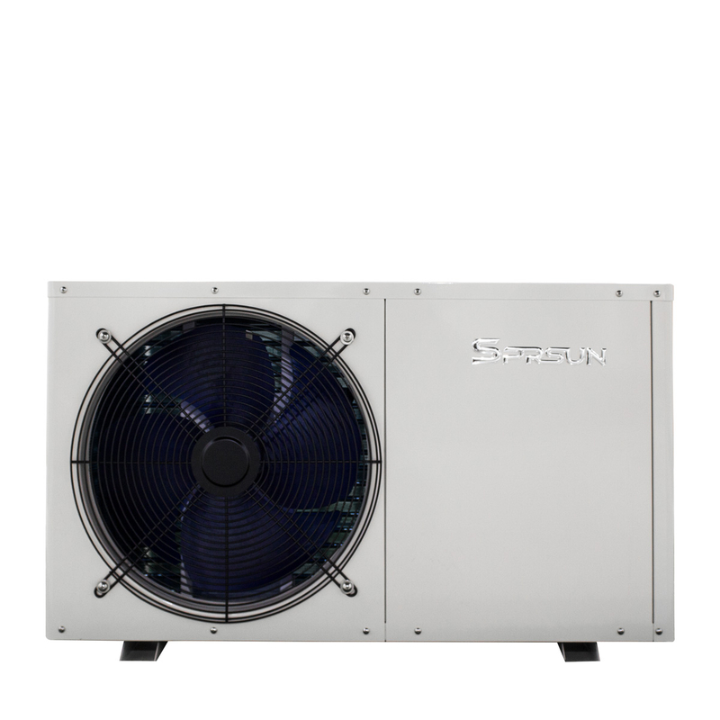 Calentador de agua doméstico monobloque con fuente de aire de 3,8-9,2 kW y bomba de calefacción por suelo radiante
