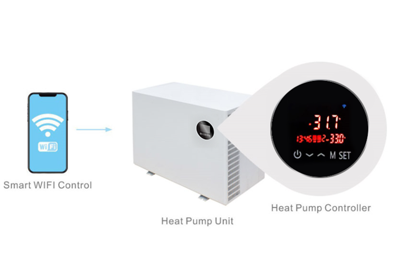 Tipo premium de la Serie Ocean - Bomba de calor R32 de 10.5kw -39kw para piscinas