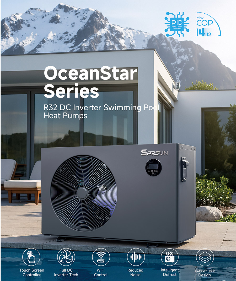 Bomba de calor de piscina de la serie Ocean Star