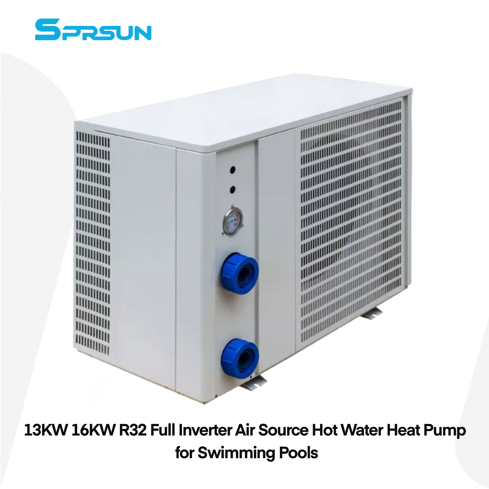 SPRSUN Bomba de calor con fuente de aire monobloque con inversor de CC de 16-18 KW