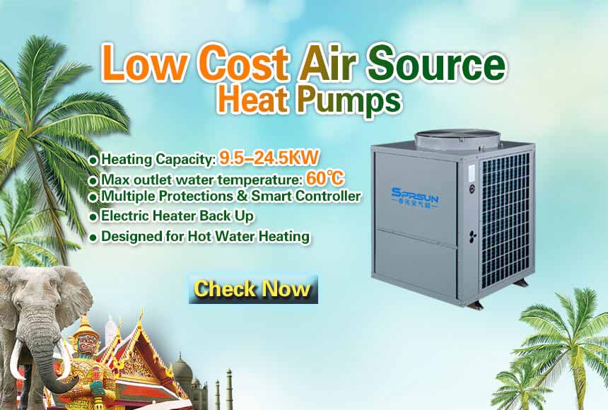 Calentadores de agua con bomba de calor con fuente de aire baratos