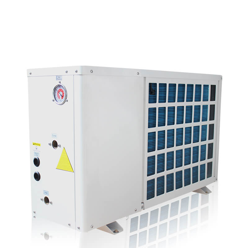 Calentador de agua caliente de fuente de aire monobloque doméstico de 3.8-9.2KW y bomba de calefacción de piso